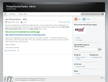 Tablet Screenshot of alerts.thehotpennystocks.com